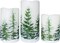 Flickering Flameless Pillar Candles Warm Light Christmas Set of 3(D3 x H4/5/6 Inch)